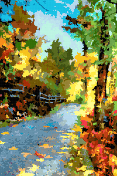 autumn colors cross stitch_image
