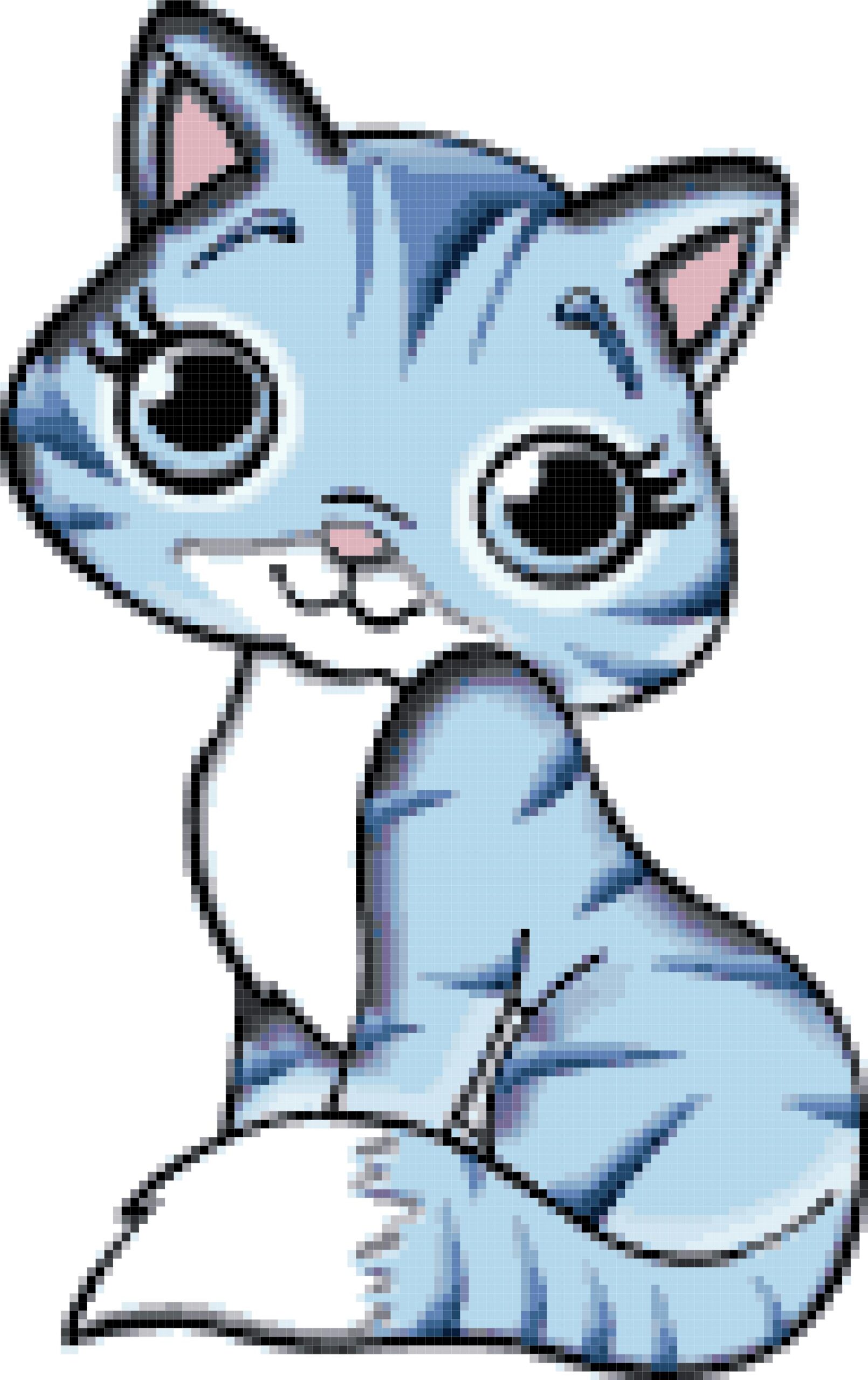 Blue cat image